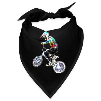 bmx racing - Bandana - Schwarz - Vorne