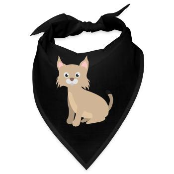 Luchs - Bandana - Schwarz - Vorne