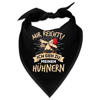 Ich Gehe Zu Meine Hühnern Hühner Huhn - Bandana - Schwarz - Vorne