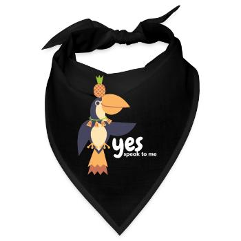 Tuncan Ananas swing - Bandana - Schwarz - Vorne