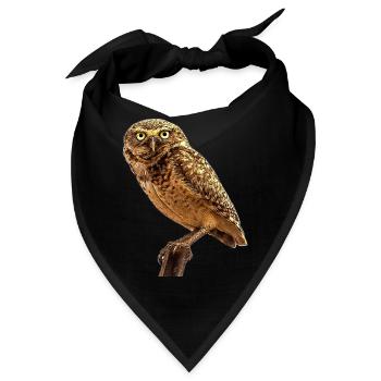 Die Eule die Eule - Bandana - Schwarz - Vorne