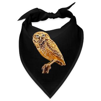 Die Eule die Eule - Bandana - Schwarz - Vorne