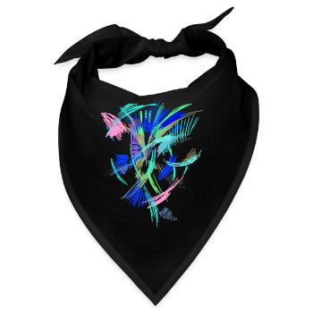 Farben Kunst - Bandana - Schwarz - Vorne