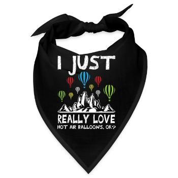Hot Air Balloons - Bandana - Schwarz - Vorne