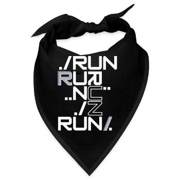 Run - Bandana - Schwarz - Vorne
