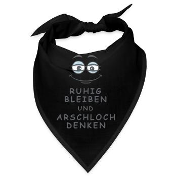 Arschloch denken - Bandana - Schwarz - Vorne