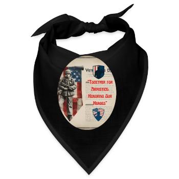 Veteranen, Veteranen, Waffenstillstand. - Bandana - Schwarz - Vorne