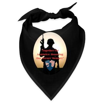 Veteranen, Veteranen, Waffenstillstand. - Bandana - Schwarz - Vorne