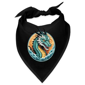 See Drachen - Bandana - Schwarz - Vorne