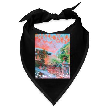 Lago di garda,Gardasee,see,landschaft - Bandana - Schwarz - Vorne