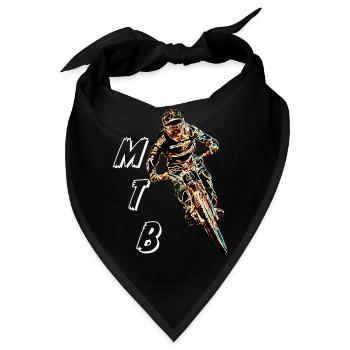 MTB MTB bergab - Bandana - Schwarz - Vorne