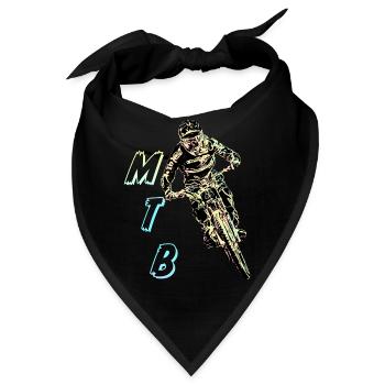 MTB-Abfahrt - Bandana - Schwarz - Vorne