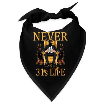 Niemals 31ER - Bandana - Schwarz - Vorne