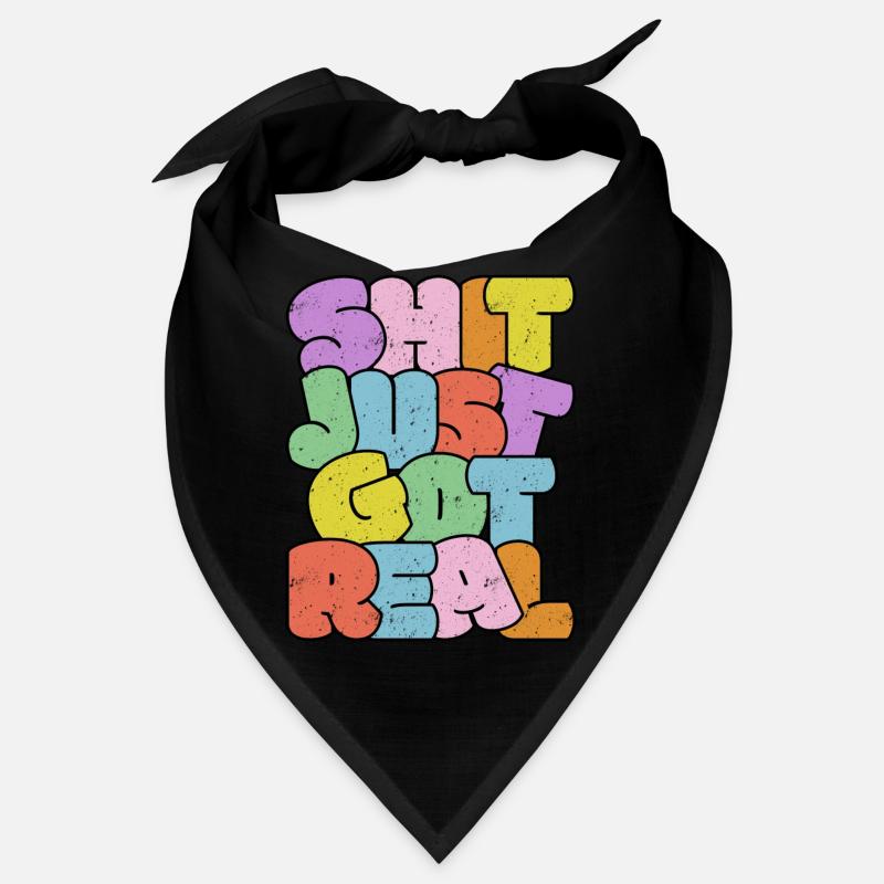 Conception de typographie d’argot coloré et lumineux Bandana