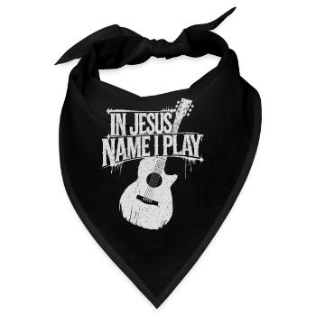 Gottesdienst mit Gitarre - Bandana - Schwarz - Vorne