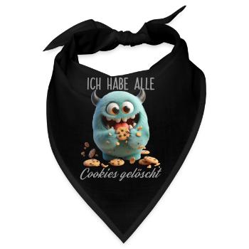 Cookies löschen - Bandana - Schwarz - Vorne