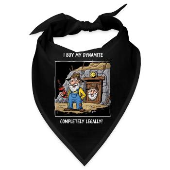 Dynamit-Miner ! - Bandana - Schwarz - Vorne
