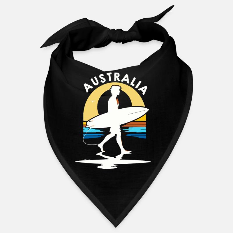 Surfer Australia at sunset Bandana