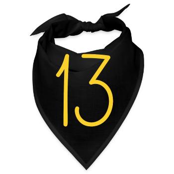 13 - Bandana - Schwarz - Vorne
