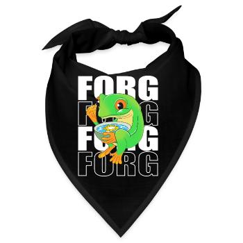 Frosch Laubfrosch - Bandana - Schwarz - Vorne