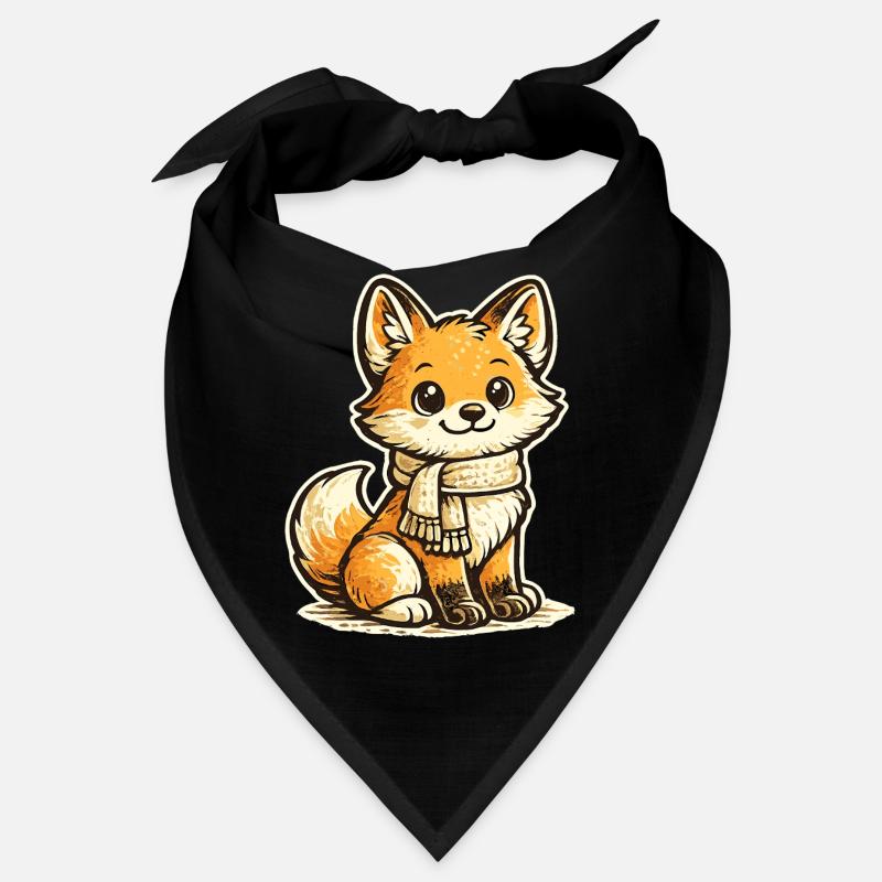 Renard réchauffant avec écharpe Bandana
