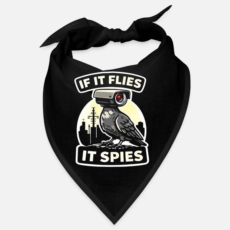 Raven with Camera Spy Design Bandana