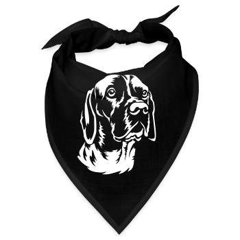 Gammel Dansk Honsehond "Kopf "Black Edition" - Bandana - Schwarz - Vorne