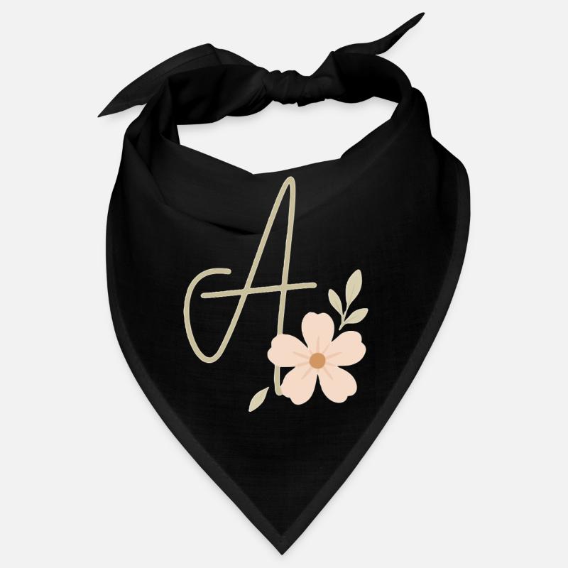 Monogramm Eine Blüte Bandana