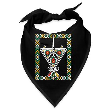 Juwelen von Kabylien - Bandana - Schwarz - Vorne