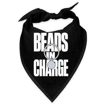 Beads on Charge – Perlen Schlüsselring - Bandana - Schwarz - Vorne