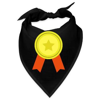 Medaille - Bandana - Schwarz - Vorne