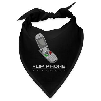 Flip Phone Activate Vintage & retro Old Flip Phone - Bandana - Schwarz - Vorne