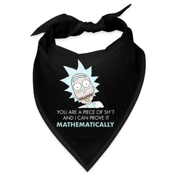 Rick And Morty Piece Of Sh*t Stück Schei*e - Bandana - Schwarz - Vorne