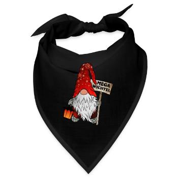 Mega Wichtel – Der ultimative Weihnachtsgnom - Bandana - Schwarz - Vorne