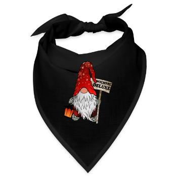 Wichtel Deluxe – Der exklusive Weihnachtsgnom - Bandana - Schwarz - Vorne