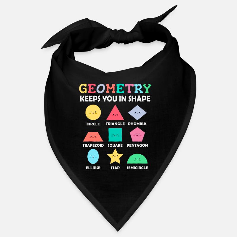 Formes géométriques avec des dictons positifs Bandana