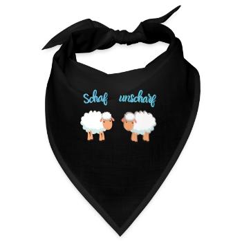 Schaf Unscharf FUN WEAR - Bandana - Schwarz - Vorne