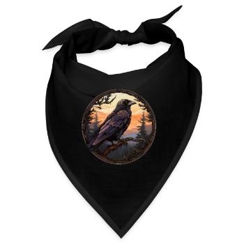 Rabe - Bandana - Schwarz - Vorne