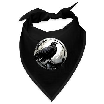 Rabe - Bandana - Schwarz - Vorne