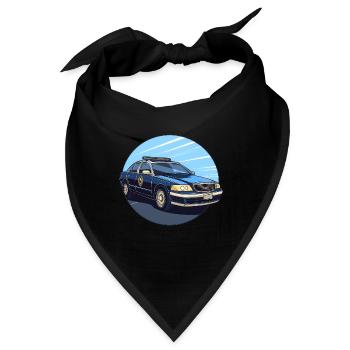 Polizei - Bandana - Schwarz - Vorne