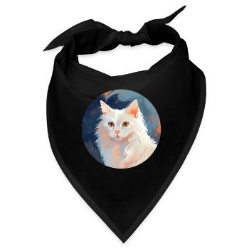 Türkisch Angora Katze - Bandana - Schwarz - Vorne