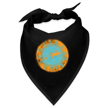 "Baleares spain" (beidseitig bedruckt!) - Bandana - Schwarz - Vorne