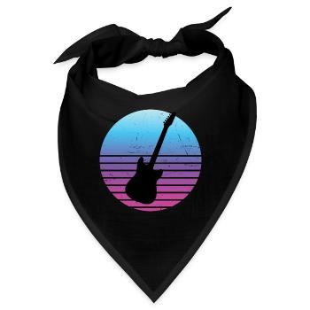 akustische gitarre Egitarre Guitar Damen - Bandana - Schwarz - Vorne