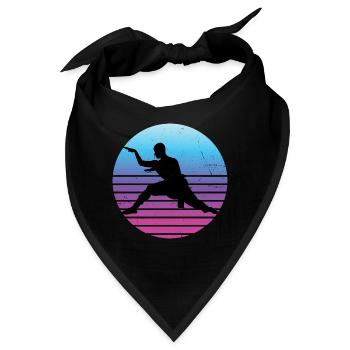 Herren Damen Wushu Kungfu Kampfsport Kung Fu - Bandana - Schwarz - Vorne