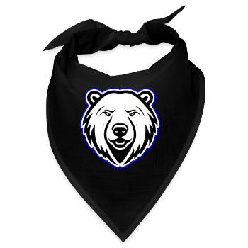 Eisbär Kopf Polar bär - Bandana - Schwarz - Vorne
