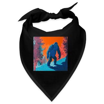 BigFoot, big foot, sasquatch - Bandana - Schwarz - Vorne
