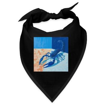 scorpion, bunt, tier, geschenk, geschenkidee - Bandana - Schwarz - Vorne