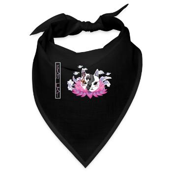 japanische böse katze - Bandana - Schwarz - Vorne