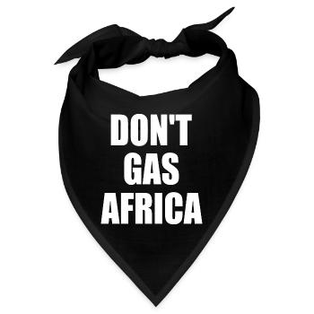 don't gas africa - Bandana - Schwarz - Vorne