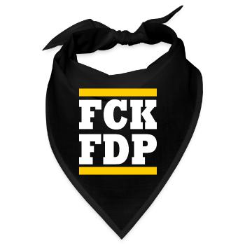 Fck fdp - Bandana - Schwarz - Vorne
